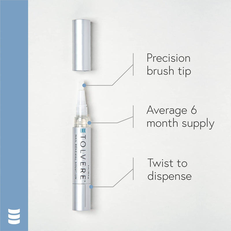 Tolvere Nail Renewal Solution, Rapidly Improve Appearance of Discolored, Brittle, and Cracked Nails - BeesActive Australia