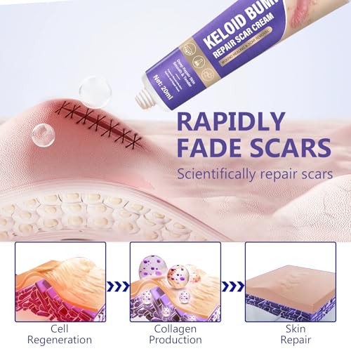 Keloid Bump Removal, Silicone Gel Hydrating Cream for Skin Bumps and Marks