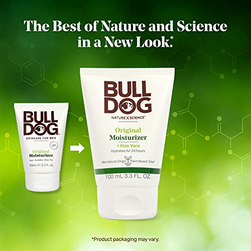 Bulldog Mens Skincare and Grooming Face Moisturizer Original, 3.3 Fluid Ounce (Pack of 3) 3.3 Fl Oz (Pack of 3)