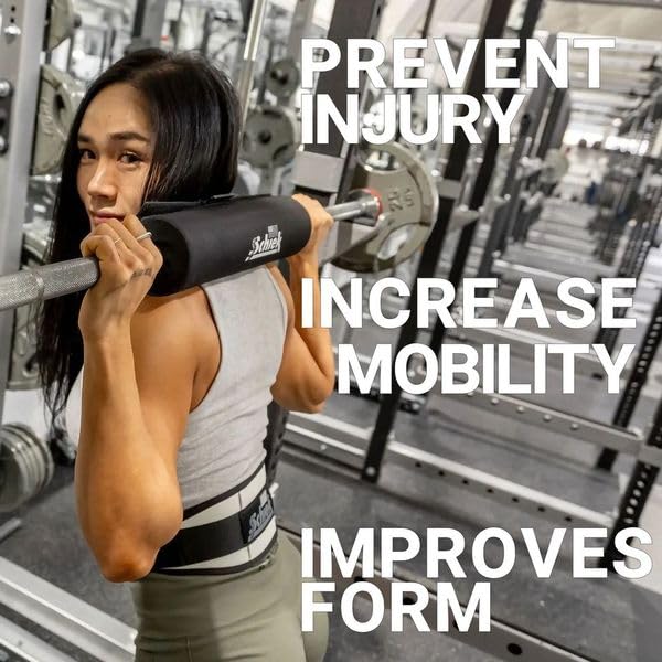 Schiek Barbell Pad - Durable Cushion Pad for Comfort and Support - for Squats, Hip Thrust and Bench Press