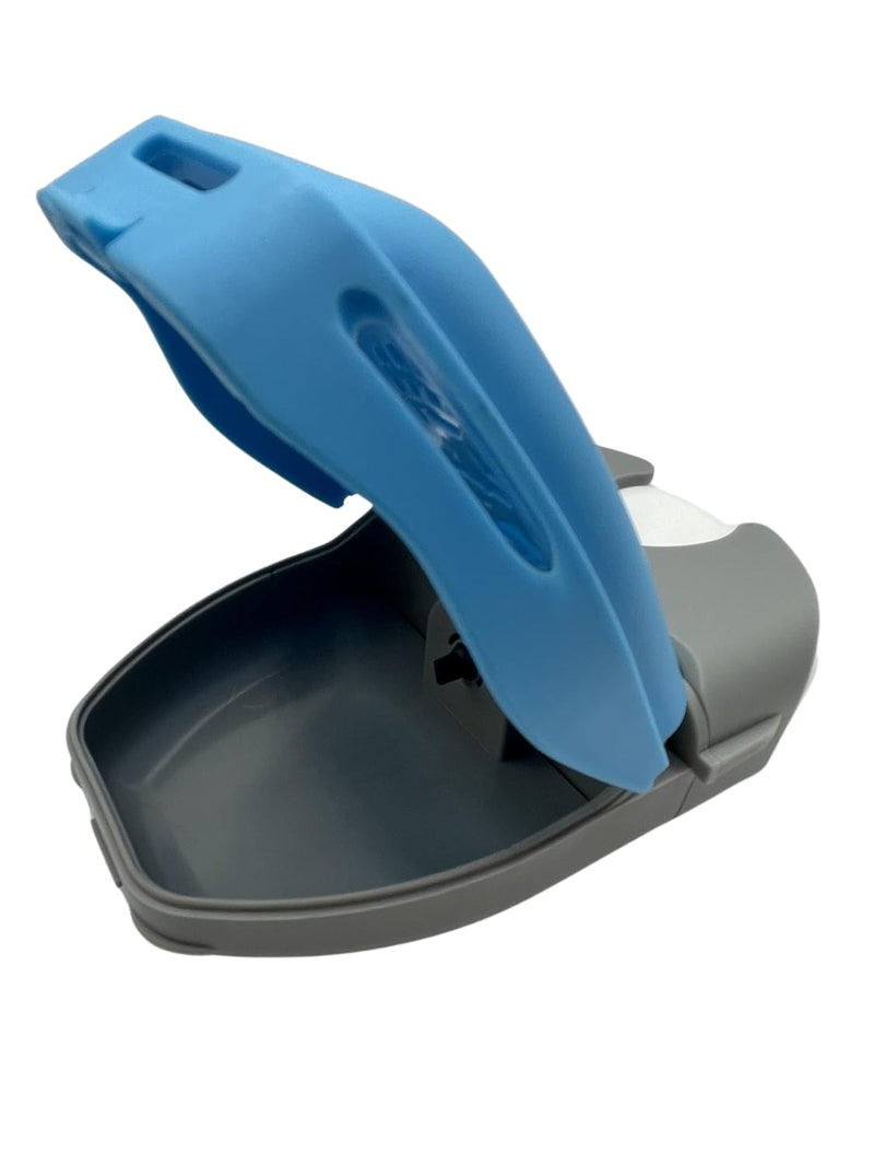 Self-Cleaning Mouthguard and Retainer Case with Cleaning Solution - Storage for, Night Guards, Aligners, Mouthguards – Compatible with Retainer Cleaner Tablets, and Foam Grilla Smurf - BeesActive Australia