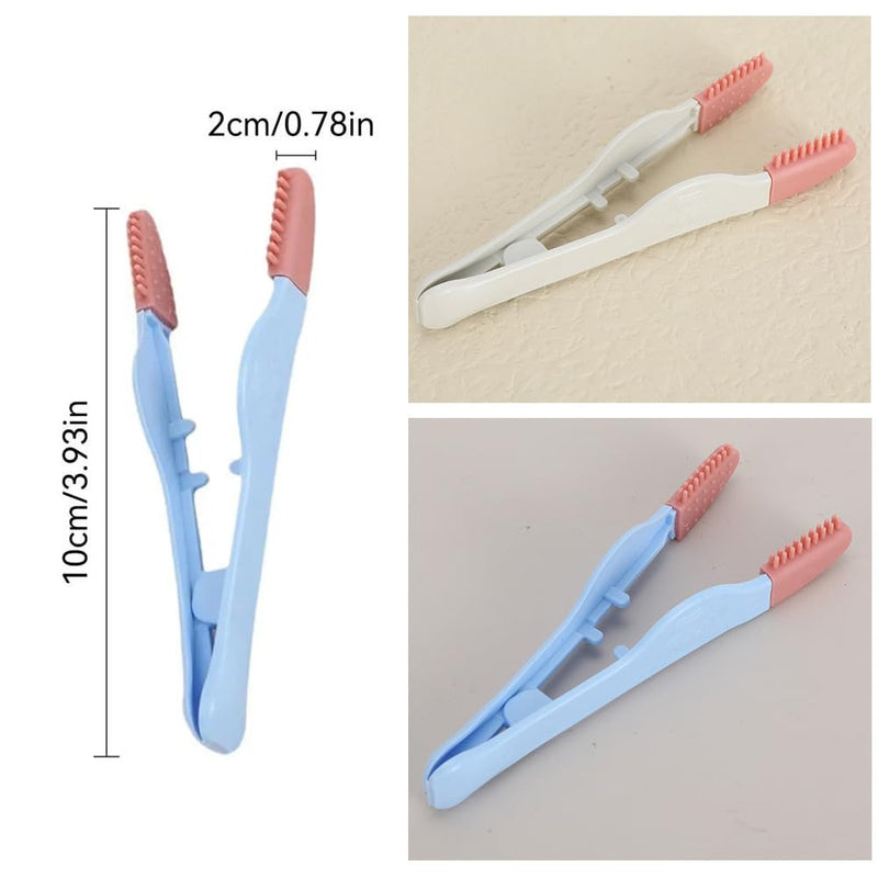 2 Pack Dog Tear Stain Remover Brush Instead of Wipes Pet Eye Grooming Tools Clip Tweezer with Soft Silicone Tips for Cats Kitty Puppy Chihuahua Eyes Excrement Mucus Discharge Crust Cleaning - PawsPlanet Australia
