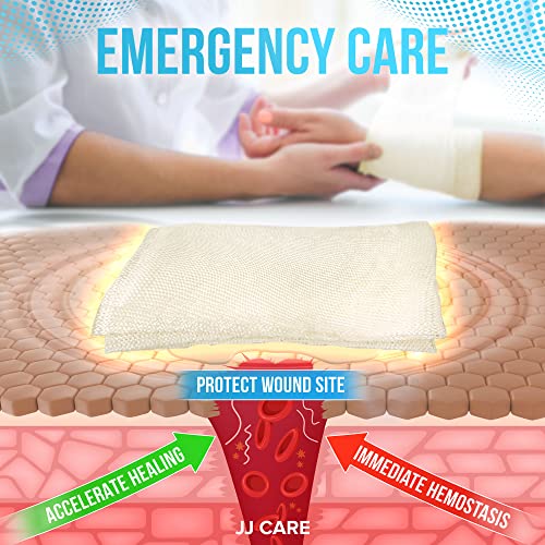 Z Folded Hemostatic Gauze (Pack of 1), 3"x24" Quick Clotting Combat Gauze, Hemostatic Dressing for Emergency Trauma, Immediate Hemostasis Clotting Bandage for Emergency Kits
