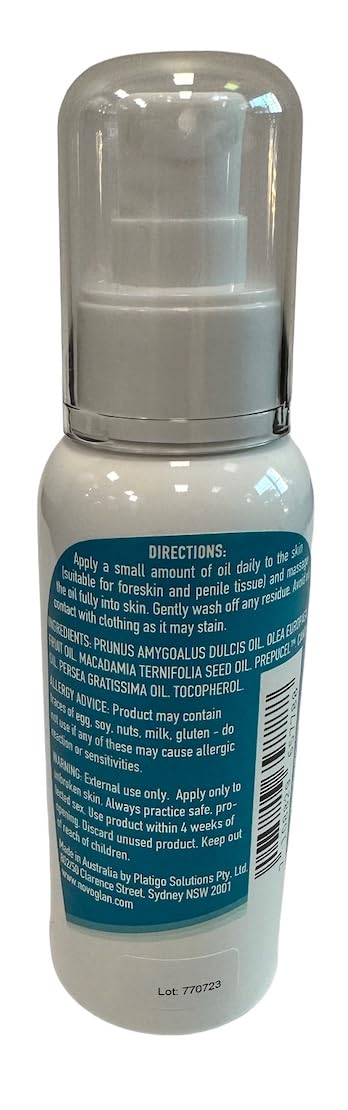 Foreskin & Penile Skin Care Oil — The Ultimate Blend with Vitamin A and Plant Based Oils— Designed to Revitalize & Protect Delicate Penile Skin — Fast-Absorbing Daily Care Oil for Men