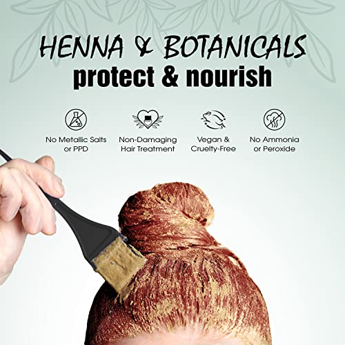 Light Mountain Henna Hair Color & Conditioner - Bright Red Hair Dye for Men/Women, Organic Henna Leaf Powder and Botanicals, Chemical-Free, Semi-Permanent Hair Color, 4 Oz (Pack of 3) 4 Ounce (Pack of 3)
