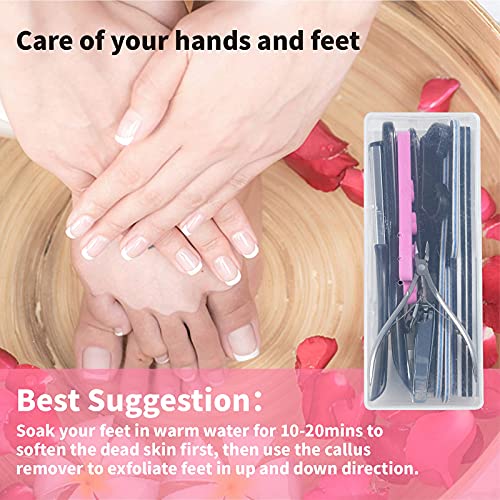 31Pc Professional Pedicure Kit, Nail Clipper, Foot Rasp and Callus Remover
