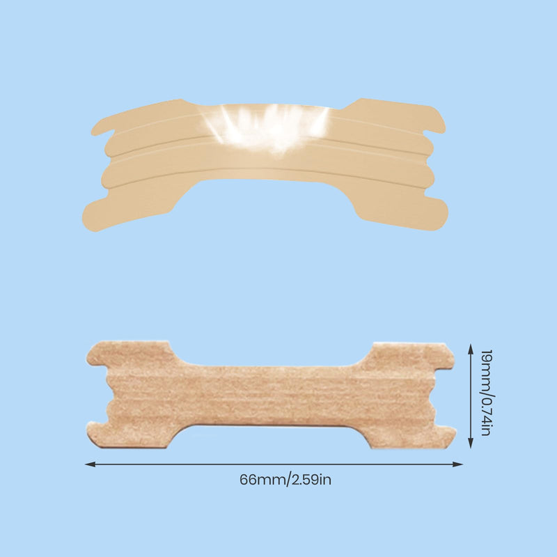 MQUPIN 150 Counts Nasal Strips Upgraded, Drug-Free, Safe, Long Effect, Reduction Snoring, Nasal Strips for Snoring Congestion Relief(66mm*19mm) 1 - BeesActive Australia