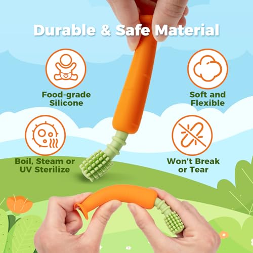 Papablic Baby Toothbrush Teether and Sonic Electric Toothbrush