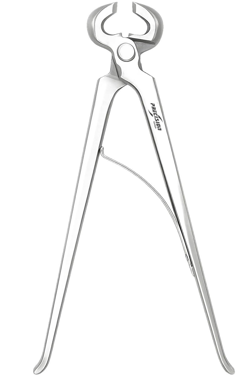 Precision 12 inch Hoof Nipper Spring | Drop Forged Chrome Vanadium Steel | One-Handed Farrier Hoof Trimmer for Horses