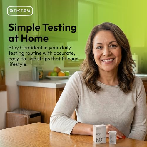 ARKRAY GLUCOCARD Vital Blood Glucose Test Strips – No Coding Required, Fast 7-Second Results, 0.5 Microliter Sample Size – Compatible with GLUCOCARD Vital Glucose Meter, 100 Count (2 Packs of 50) 100 Count (2 packs of 50)