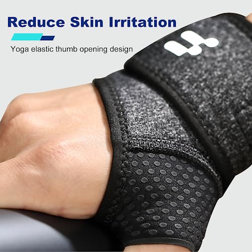 Carpal Tunnel Wrist Brace, Soft Thumb Opening for All-Day Wear & Support Black (Right)