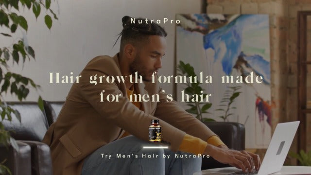 Hair Growth Vitamins For Men-Anti Hair Loss Support Vitamins Pills & Dht Blocker For Men.Regrow Hair & Beard Growth Supplement For Thicker Fuller & Stronger Hair. Support Thinning Hair With Biotin.