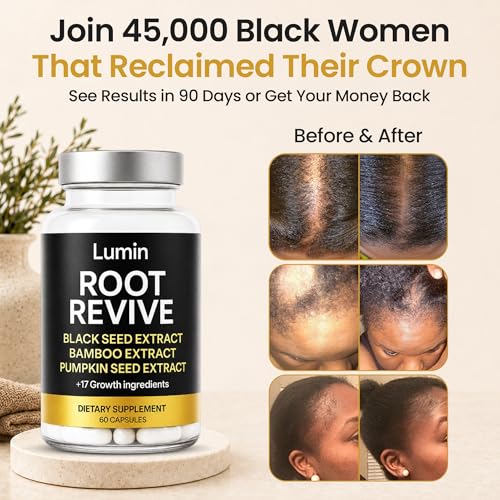 Lumin Root Revive - Hair Growth Supplements for Black Women - Iron & Zinc