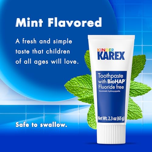 Karex Kid & Toddler Toothpaste Fluoride Free 2.3 Ounce (Pack of 3)