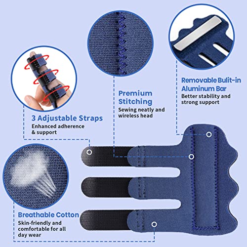 Trigger Finger Splint Blue 4pcs and Hip Brace for Sciatica 1pc