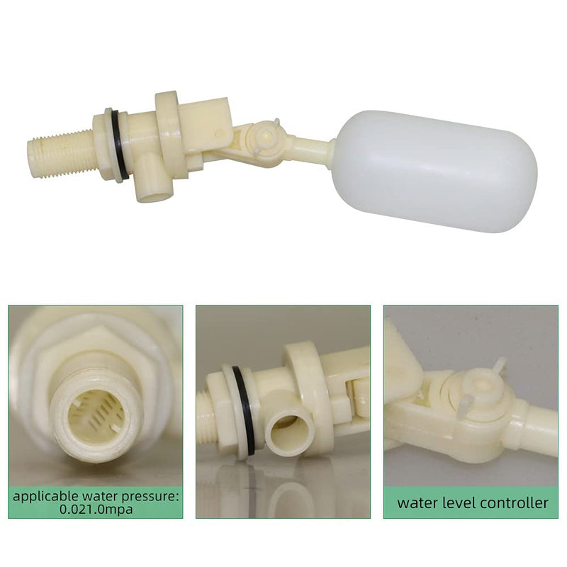 1/2 Inch Float Ball Valve,Water Float Valve for Automatic Livestock Waterer Bowl, Horse Goat Dog Water Trough,Pool, Aquariums(2 pack) 2 - BeesActive Australia