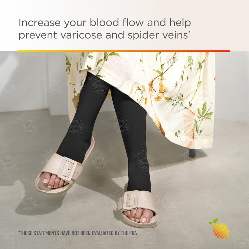 Compression Socks Men 20-30 mmHg - Open Toe Zippered Compression Stockings for Women, Improves Blood Circulation, Prevents Leg Swelling, Shin Splints, and Edema - 2XL, Black [1 Pair] - BeesActive Australia