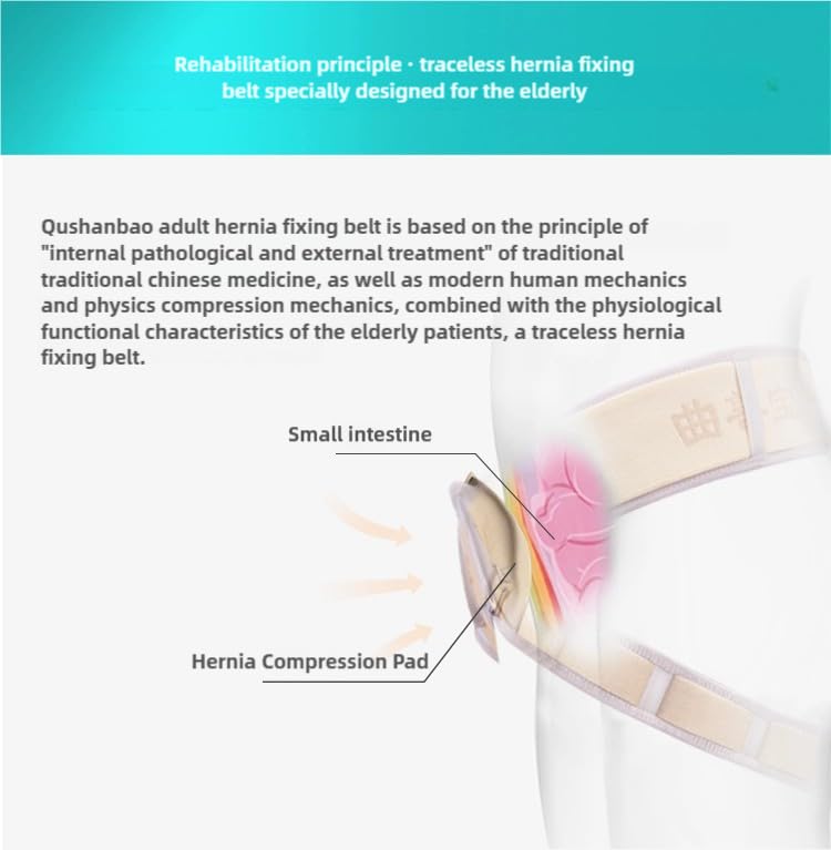 Hernia Belt Truss - Single/Double Groin or Sports Hernia Support - Men and Women - Pain Relief and Recovery - Removable Waterproof Compression Pads - Comfortable and Easy to Wear - One-Size - Elderly Friendly One Size