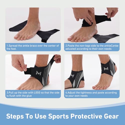 Ankle Brace for Men & Women, Grey, 1 Pc