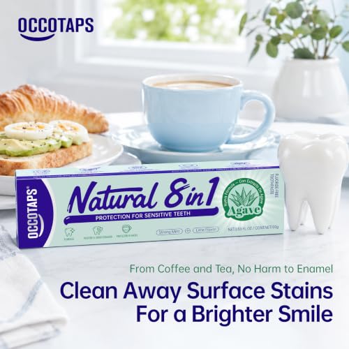Natural Agave Toothpaste, Fluoride-Free, Sensitive Teeth, 2 Pack 3.53 Fl Oz (Pack of 2)