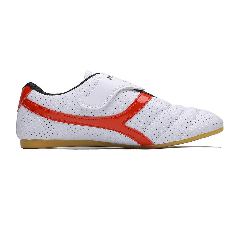 MSMAX Martial Arts Shoes Kids Kung Fu Tai Chi Shoes Women Taekwondo Boxing Shoes for Men 9.5 White