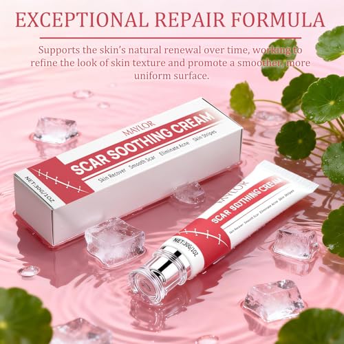 Gentle Scar Management Solution for Surgical Marks, Acne Spots, Burns & Keloids - Fragrance-Free, Non-Irritating Formula-Red (1) 1