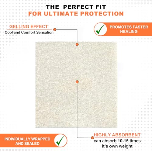 MedVance Silver Calcium Alginate Sterile Absorbent Dressing, 2"x2" Box of 5 2"x2" Silver Silver 5 Pack