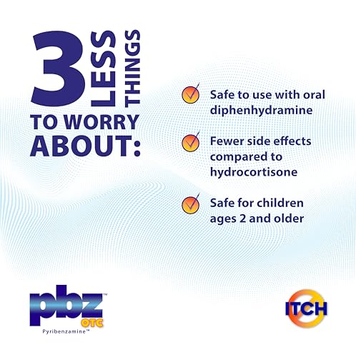PBZ OTC Itch Relief Cream, Kid Safe, 1% Tripelennamine, 1 oz 1 Ounce (Pack of 1)