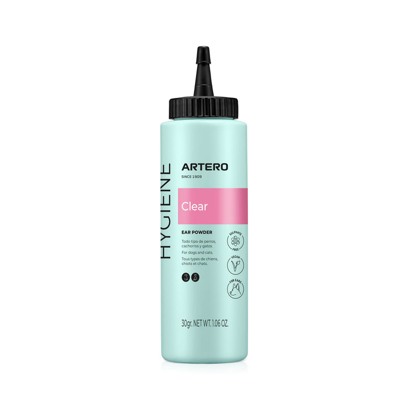 Artero Clear Ear Dust for Dogs. Prevents perspiration and eliminates bad odor as a result of moisture in the dog's ears.