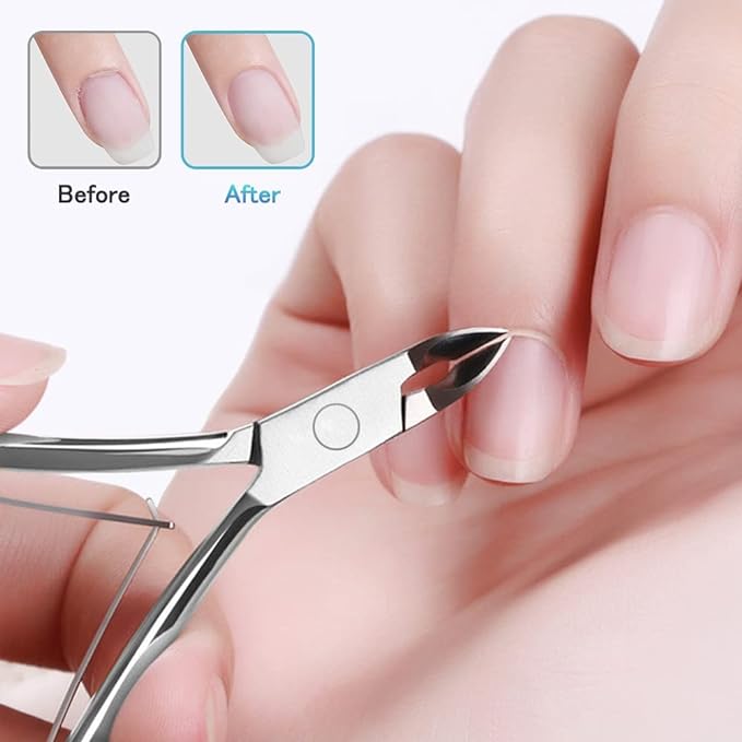 YFFSFDC Cuticle Nipper, Cuticle Pusher, Cuticle Care Tool, Set of 3, Cuticle Cutter, Nail Nipper, Nail Scalk, Cuticle Cuticle Treatment, Cuticle Care Tool, Nipper Pusher Set - BeesActive Australia
