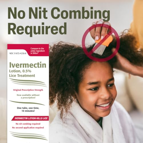 TARO Ivermectin Lotion 0.5% Lice Treatment for Adults and Kids 4FL Oz