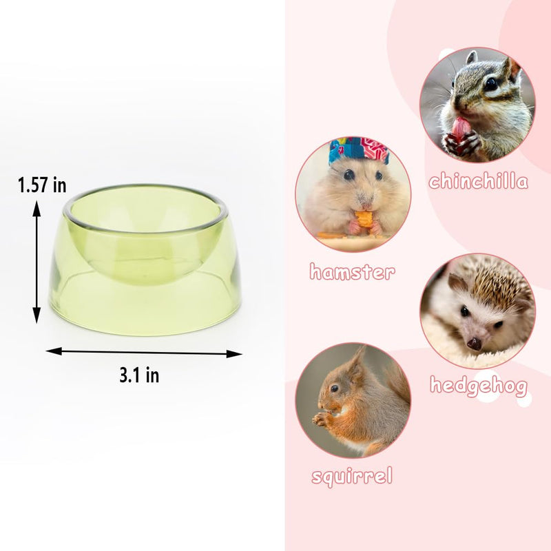 4 Pcs Hamster Feeder Small Pet Food Bowl Anti-Chew and Anti-Knockover Food Bowl, Suitable for Hedgehog Gerbil Golden Bear Pet Chicken Pet Duck - BeesActive Australia