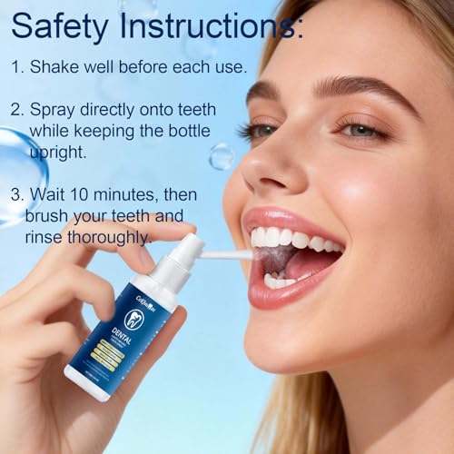 Enamel Care Mouth Spray, Alcohol-Free with Fluoride and Zinc, Fights Bad Breath and Strengthens Teeth, for Daily Freshness and Oral Care (02) 2