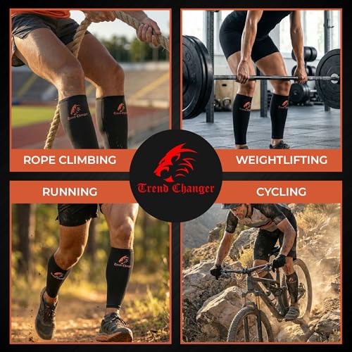 Deadlift Shin Guards & Calf Support Brace, 5mm CrossFit 2 Pack - Men, Women 5MM (Thick)