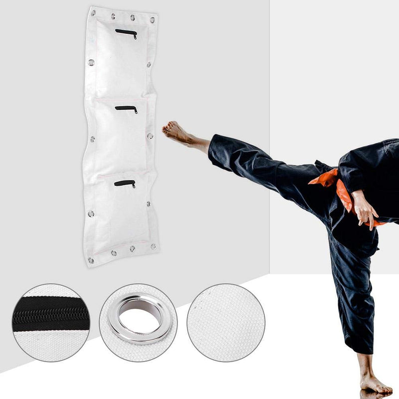 Wing Chun Wall Canvas Punch Empty Sand Bag Target Boxing Muay Thai Sanda with Zipper Triple Bag - BeesActive Australia