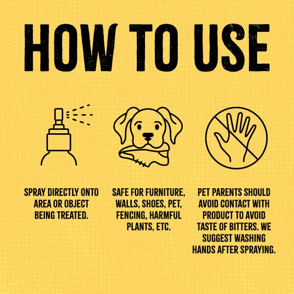 Ultra-Bitter Training Aid Spray – Chewing, Biting, Licking Deterrent for Dogs, Cats, Horses, Rabbits, Ferrets, Birds - Safe for Pet’s Skin – Can Also Protect Garden from Deer and Pests (4 fl oz.) 4 fl. oz. - BeesActive Australia