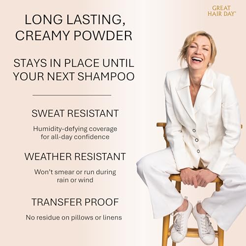 Joan Rivers Great Hair Day Root Touch Up Powder, White, Root Concealer