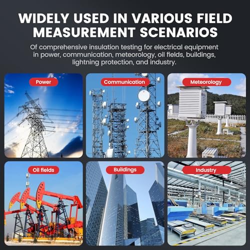 EITAI3440A Digital Insulation Resistance Meter Tester, 0.25MΩ-10GΩ, AC 0V-600V, Manufacturer Direct Sales, Megohmmeter, Megger Tester, Ground Resistance Meter