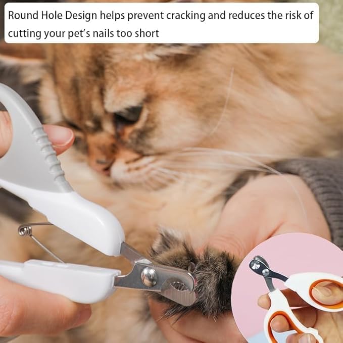 Qehyuelefu Claw Scissors Cat Scissors Great for Beginners, Cat Nail Clippers, Safety Stainless Steel Cat Nail Cutter, Safe to Use Cat Claw Cutter, Cat Claw Cutter - BeesActive Australia
