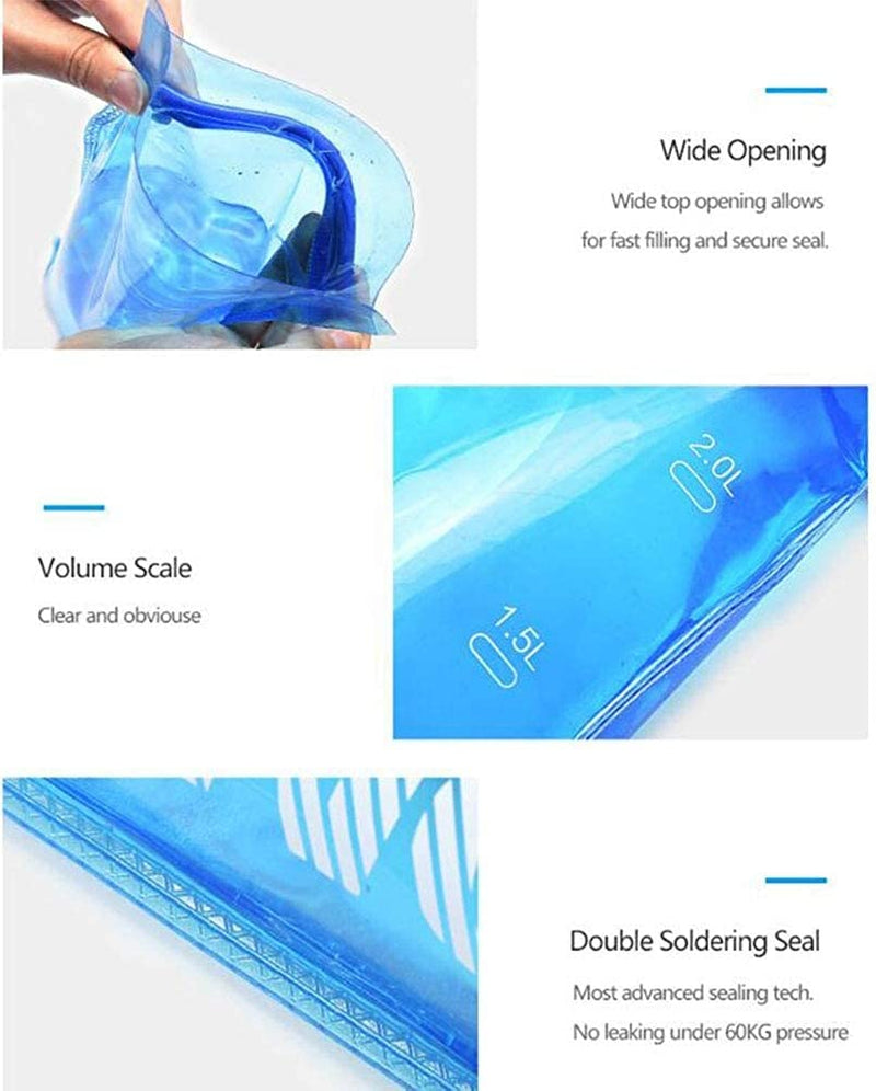 AONIJIE Hydration Bladder Water Reservoir Bag BPA Free for Hiking Biking Climbing Hunting Running 1.5L