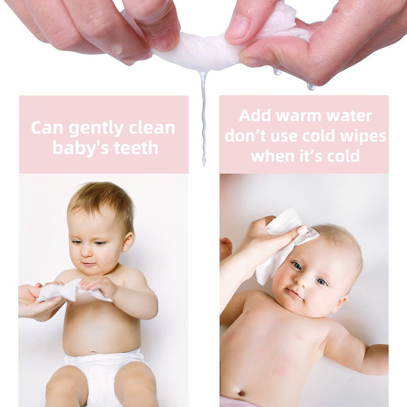 Baby Dry Wipe,100% Cotton,dry wipe cotton tissues,baby sensitive skin,taking care of baby skin,7.9 x 4.7 in 6-Pack (600 Count) Unscented 100 Count (Pack of 6) - BeesActive Australia