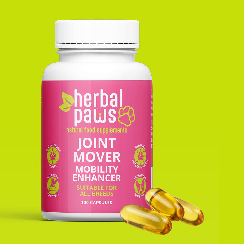 Joint Mover Dog Joint Supplement - Glucosamine and Chondroitin with Calcium - Supports Mobility and Healthy Joints - Plant-Based Capsules
