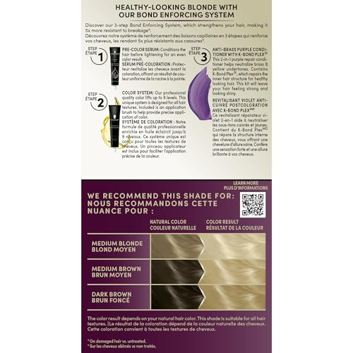 Schwarzkopf Keratin Blonde Hair Dye Platinum Blonde 001, Ultra Lightening Kit, 1 Application - Hair Bleach Enriched with Keratin, Lightens up to 9 Levels and Protects Hair from Breakage (Pack of 2) 7.1 Fl Oz (Pack of 2)