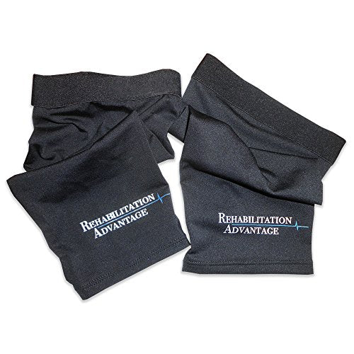 Rehabilitation Advantage Copper Infused Calf & Shin Compression Sleeves,Pair,Medium Medium