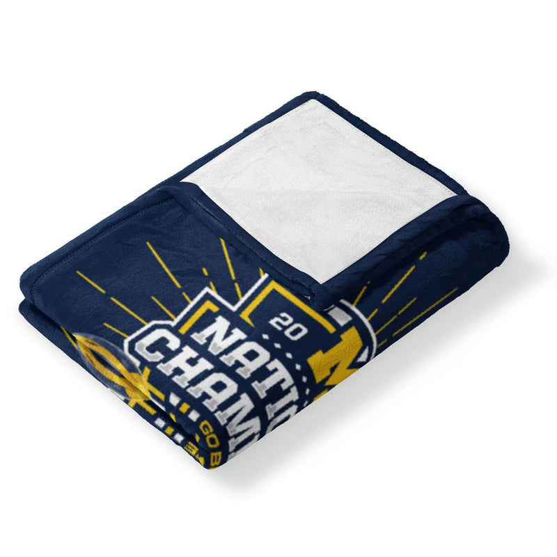 Northwest Michigan Wolverines 2023 National Champions Silk Touch Throw Blanket – 50 x 60 inches – Soft Plush College Football Fan Gear - BeesActive Australia