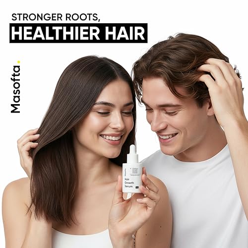 Masofta Hair Growth Serum For Density, Hair fall Control with 3% Redensyl, 5% Capixyl, 4% Anagain, 3% Procapil & 3% Baicapil, Rosemary & Biotin For Both Men & Women, 1.01 fl.oz./30ML 1.01 Count (Pack of 1)