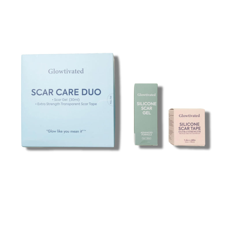 Silicone Scar Tape & Gel Kit for Keloids, Surgery & C Section Scars, Medical Grade Scar Treatment Duo for Hypertrophic, Burn & Injury Scars, Post Surgery Scar Care Set For face and body