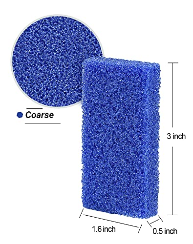 Maryton Disposable Pedicure Pumice Stone for Feet Scrubber, 40PCS Blue 40 Count (Pack of 1)