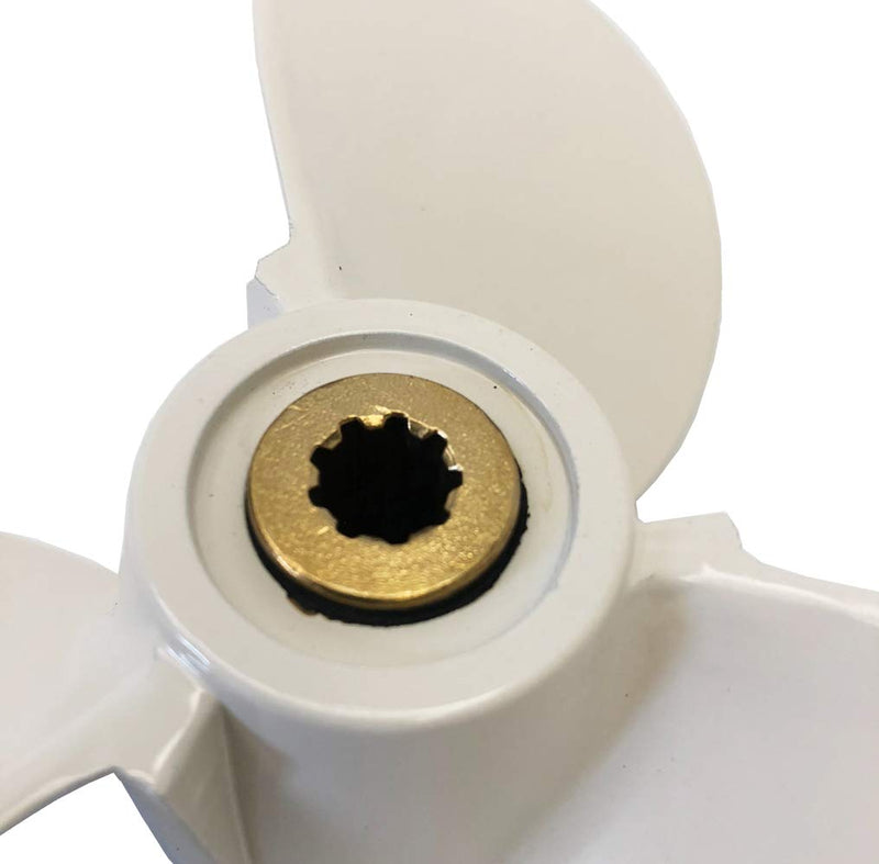 Boat Propeller for Yamaha 4hp 5hp 6hp 4A 4M 5M 5C F4 F6L F6S F5A F6C Yamaha Outboard Propeller 2/4-stroke Engine White 7 1/2" Dia. X 8" Pitch - BeesActive Australia