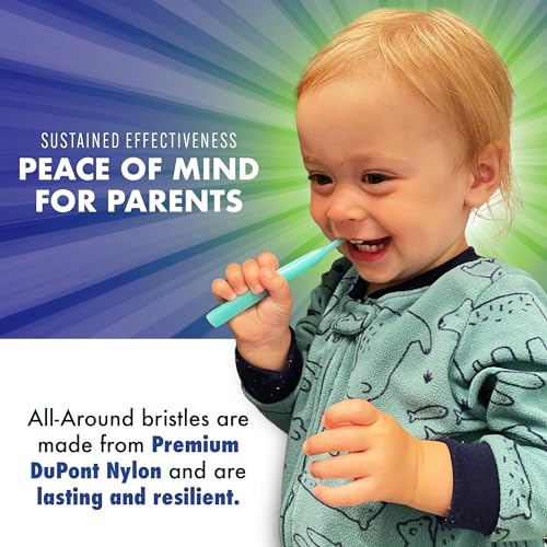 Brilliant Oral Care Bundle; Pack of 1 Baby and Child Toothbrush with Soft Bristles and Round Head - Pink & Pack of 1 Kids Fluoride Free Toothpaste, Spry Gel with Xylitol, Strawberry Banana Flavor